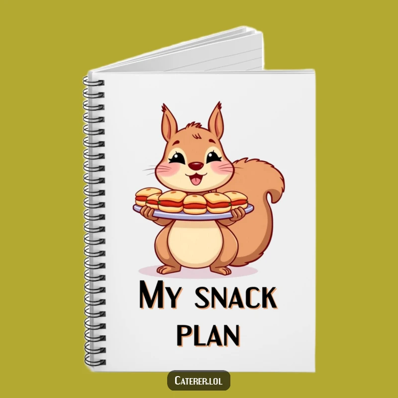 Funny Squirrel Sandwich Notebook: Snack Planner Journal, Hilarious Stationery Gift