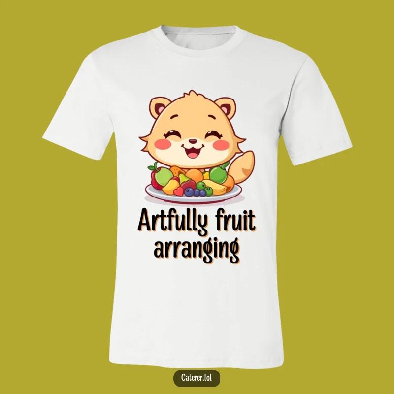 Funny Fruit Arranger Animal T-Shirt: Cheerful Culinary Art for Your Wardrobe